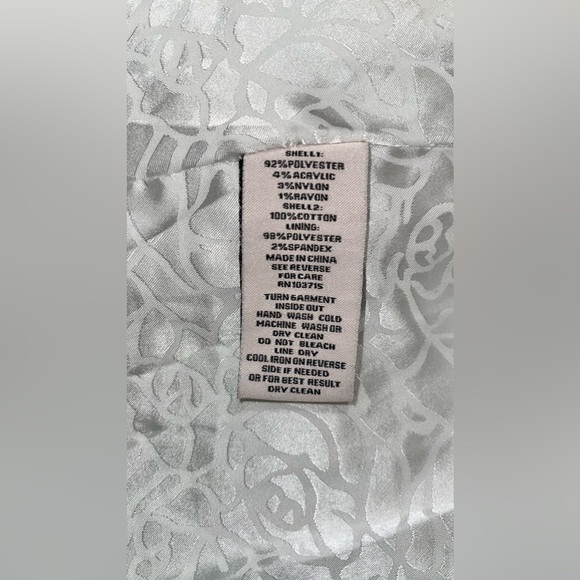 NWT Nanette by Nanette Lepore White Boucle Jacket Denim Trim Size L Women Coat - Picture 3 of 6